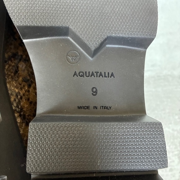 Aquatalia Women’s Loafer Hayley Snake Embossed Green Size 9 NWOT - Picture 8 of 9